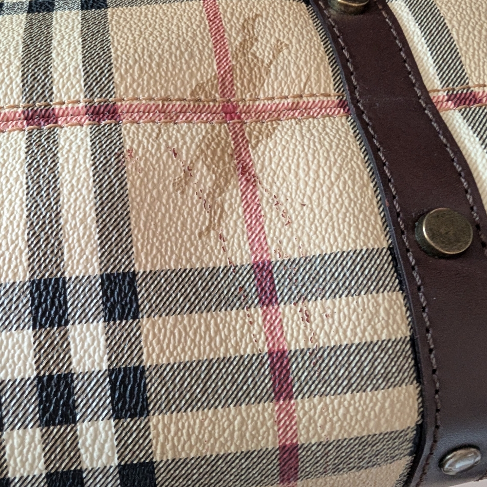 Burberry Haymarket Satchel - Picture 10 of 12